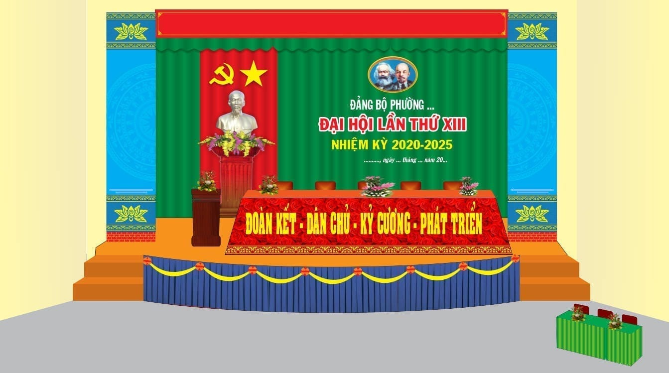 172537 file thiết kế trang trí tuyên truyền đại hội Đảng file corel x7