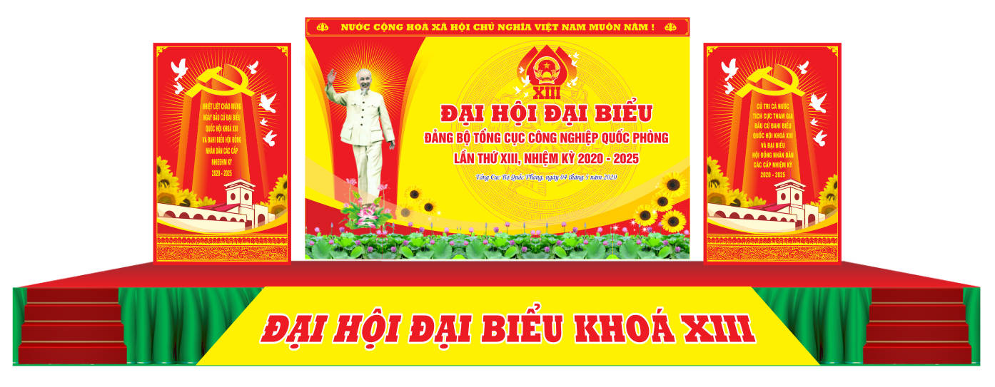 172544 file thiết kế trang trí tuyên truyền đại hội Đảng file corel x7