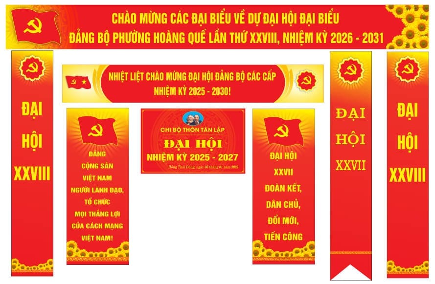 172551 file thiết kế trang trí tuyên truyền đại hội Đảng file corel x7