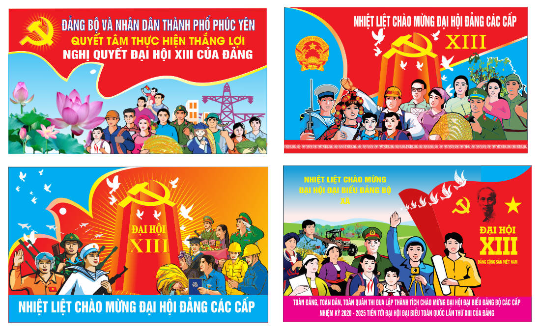172552 file thiết kế trang trí tuyên truyền đại hội Đảng file corel x7