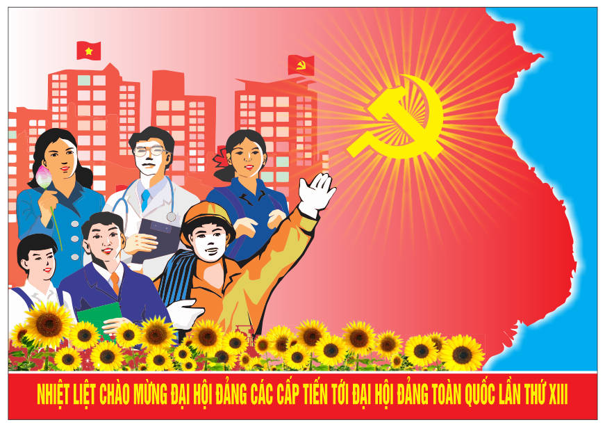 172553 file thiết kế trang trí tuyên truyền đại hội Đảng file corel x7