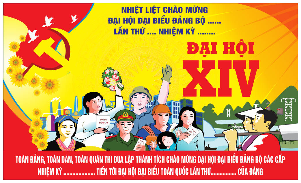 172562 file thiết kế trang trí tuyên truyền đại hội Đảng file corel x7