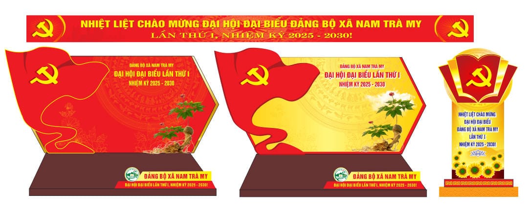 172568 file thiết kế trang trí tuyên truyền đại hội Đảng file corel x7