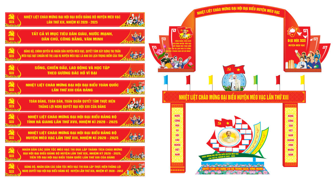 172569 file thiết kế trang trí tuyên truyền đại hội Đảng file corel x7