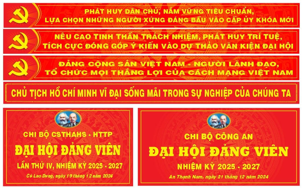17257 file thiết kế trang trí tuyên truyền đại hội Đảng file corel x7