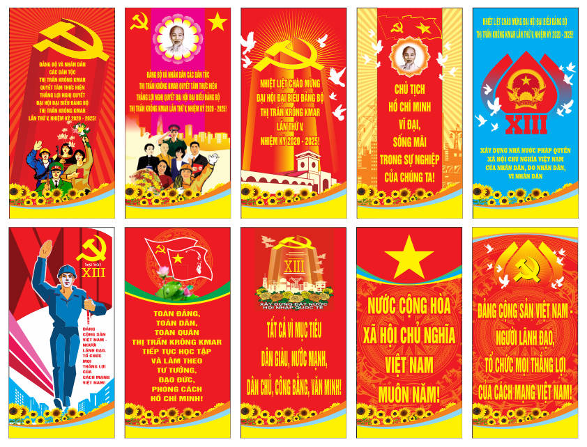 172572 file thiết kế trang trí tuyên truyền đại hội Đảng file corel x7