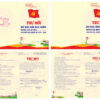 27252 mẫu thiết kế giấy mời đại hội đảng file corel x7