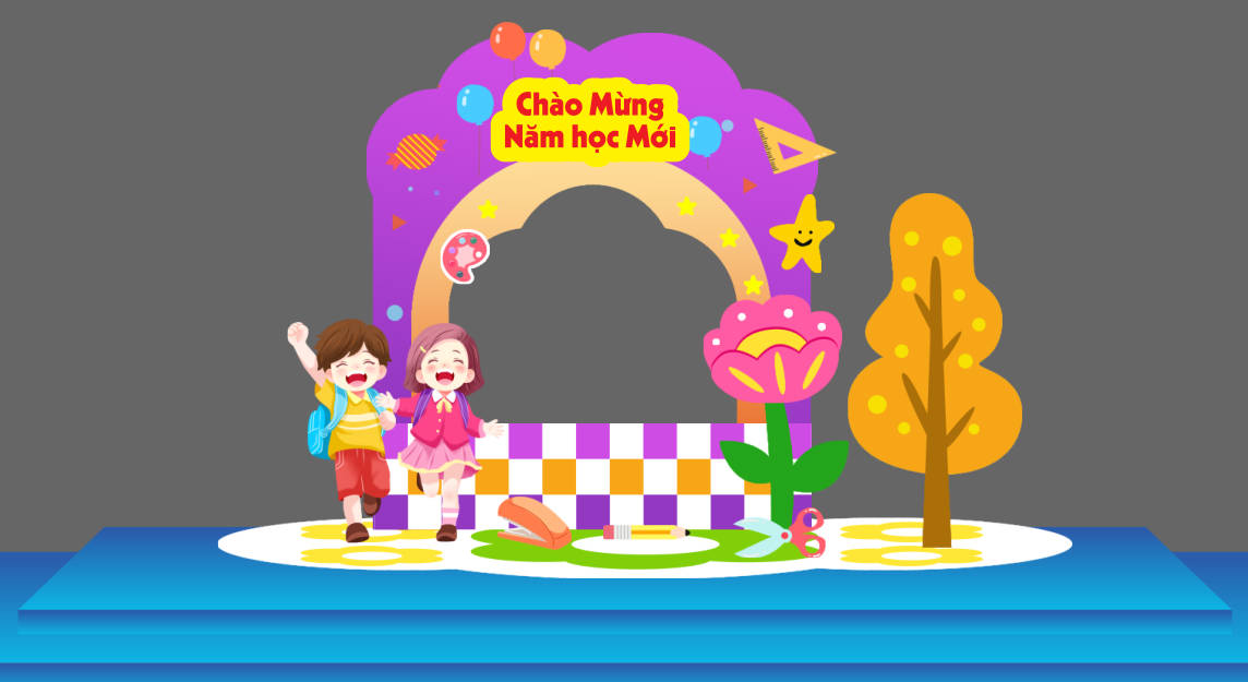 67256 file thiết kế trang trí lễ  khai giảng chào mừng năm học mới corel x7