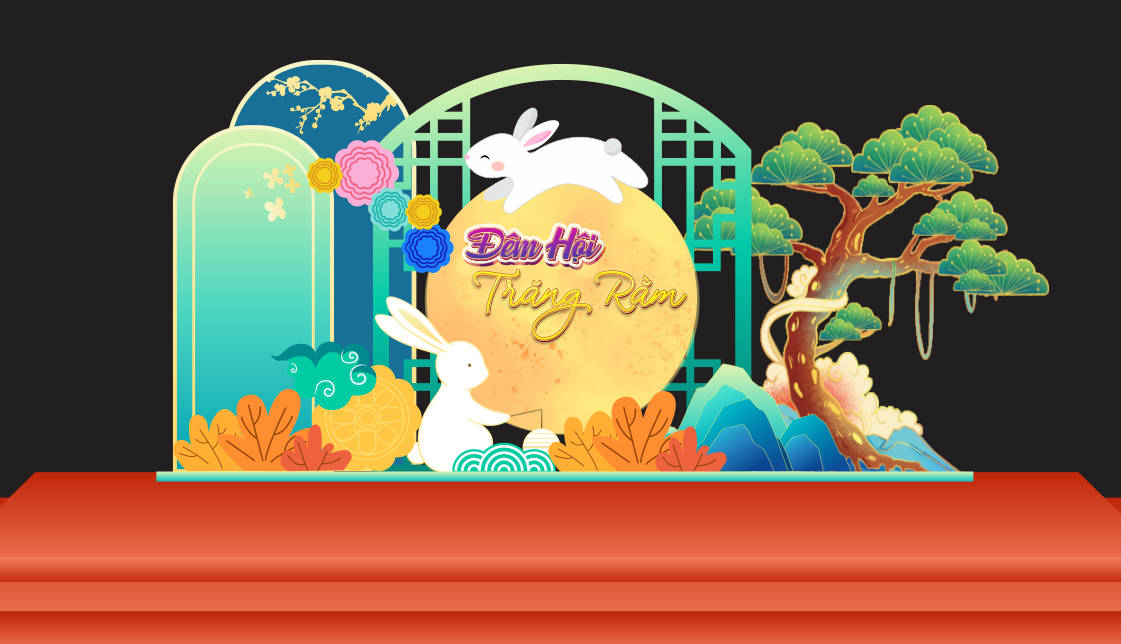 492511 file thiết kế decor tết trung thu đêm hội trăng rằm corel x7