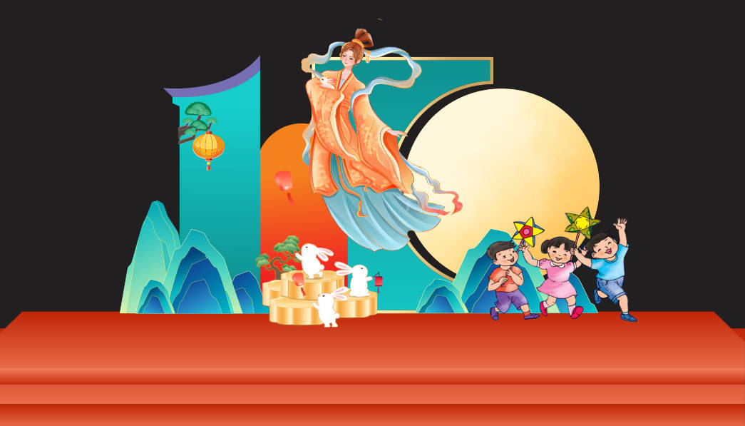 492512 file thiết kế decor tết trung thu đêm hội trăng rằm corel x7