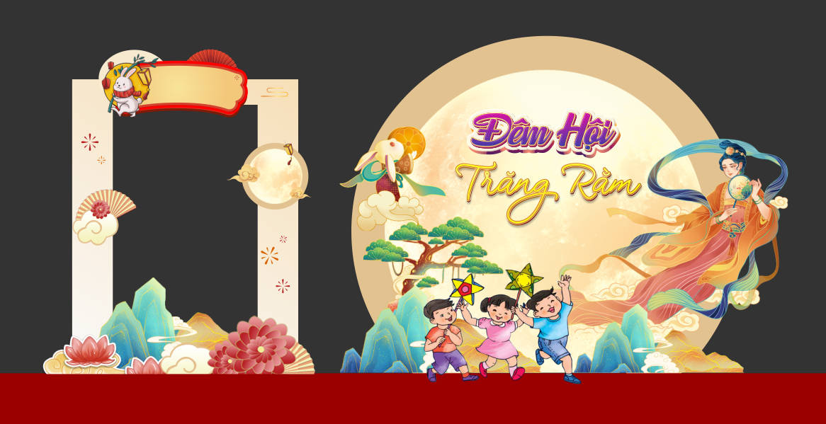 49253 file thiết kế decor tết trung thu đêm hội trăng rằm corel x7