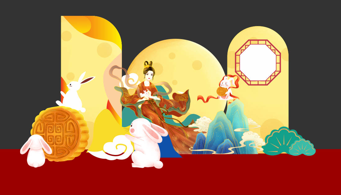 49254 file thiết kế decor tết trung thu đêm hội trăng rằm corel x7