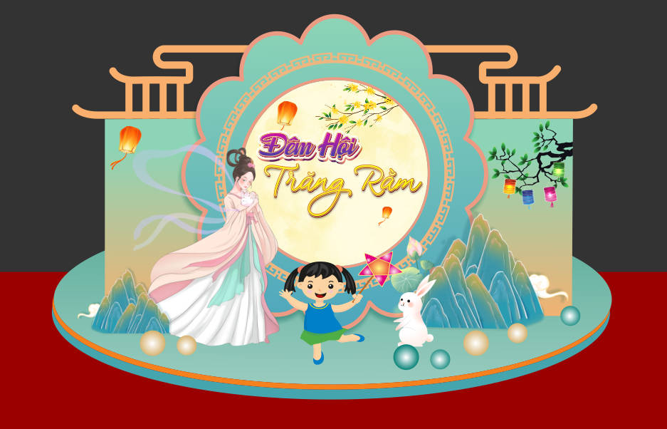 49257 file thiết kế decor tết trung thu đêm hội trăng rằm corel x7