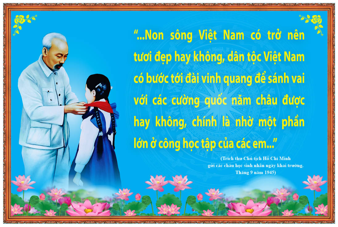 87251 file thiết kế khẩu hiệu trích thư Bác Hồ gửi học sinh corel x7