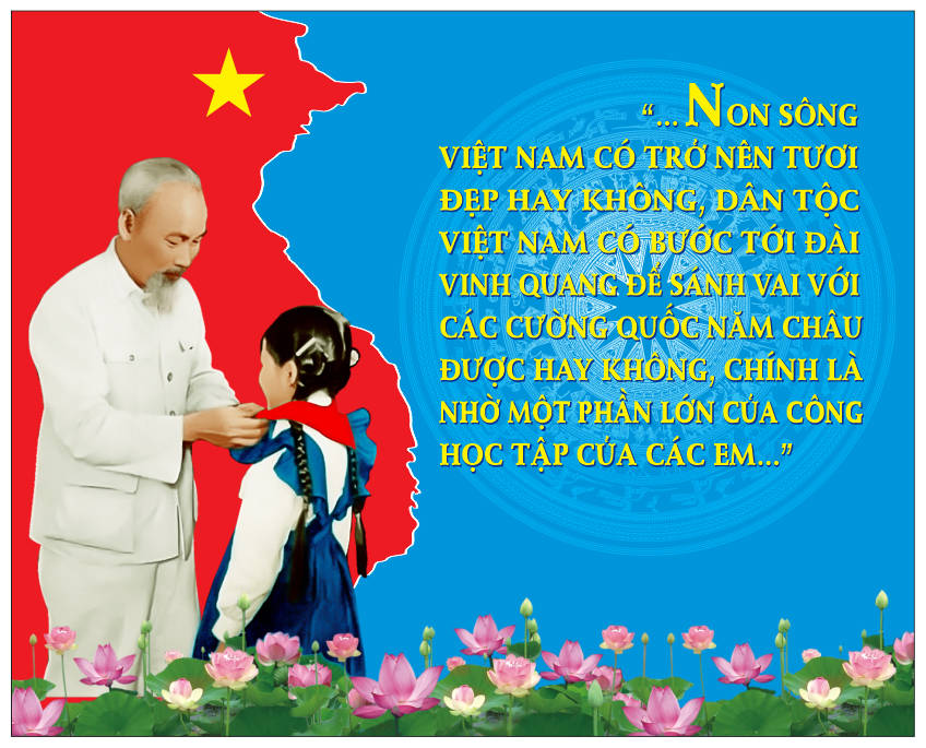 87252 file thiết kế khẩu hiệu trích thư Bác Hồ gửi học sinh corel x7