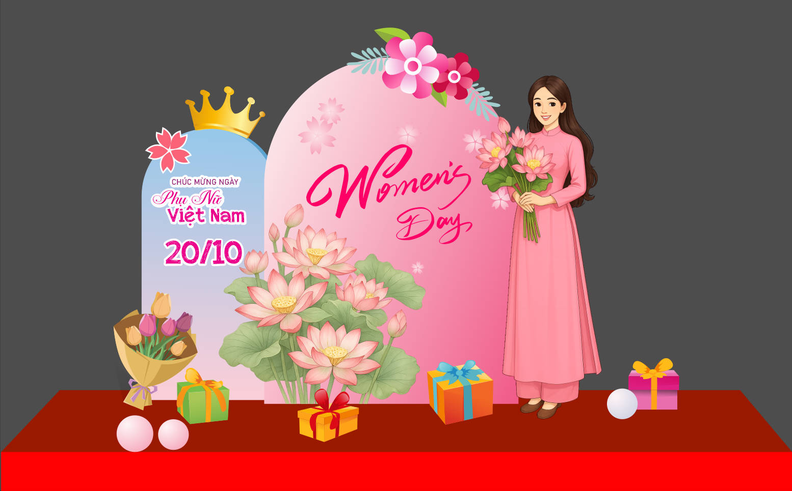 1102518 file thiết kế background phông nền maket ngày phụ nữ corel x7