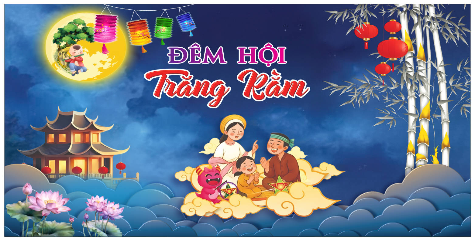 392523 file thiết kế trang trí background phông nền maket tết trung thu file corel x7