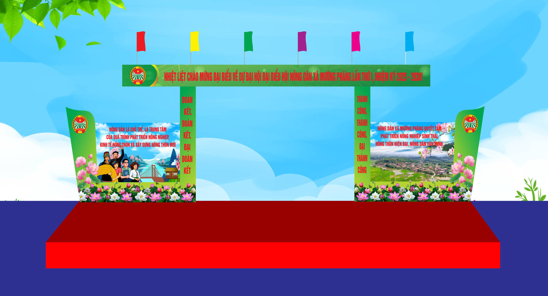 510252 file thiết kế cổng chào đại hội đại biểu hội nông dân file corel x7