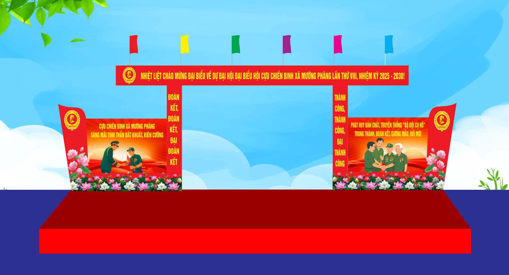 510253 file thiết kế cổng chào đại hội đại biểu hội cựu chiến binh file corel x7