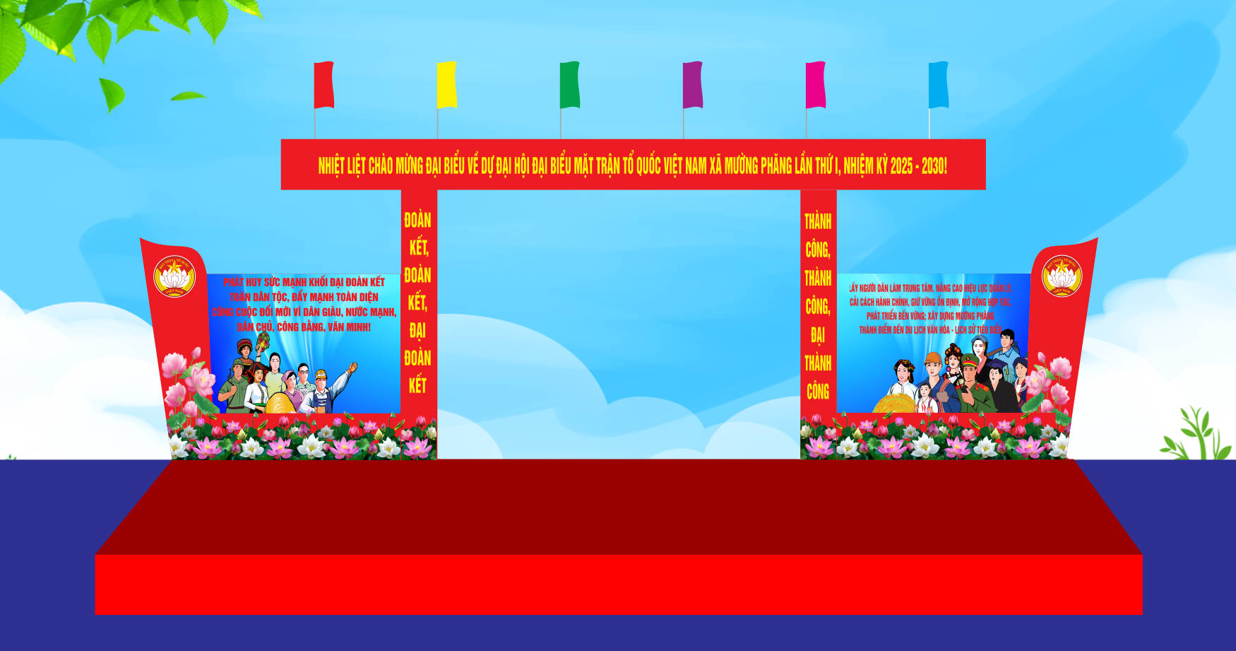 510254 file thiết kế cổng chào đại hội đại biểu mặt trận tổ quốc Việt Nam file corel x7