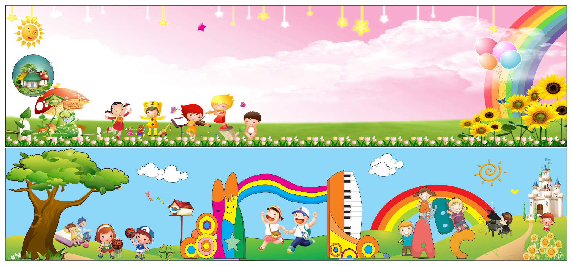 892510 file thiết kế trang trí mầm non mẫu giáo corel x7