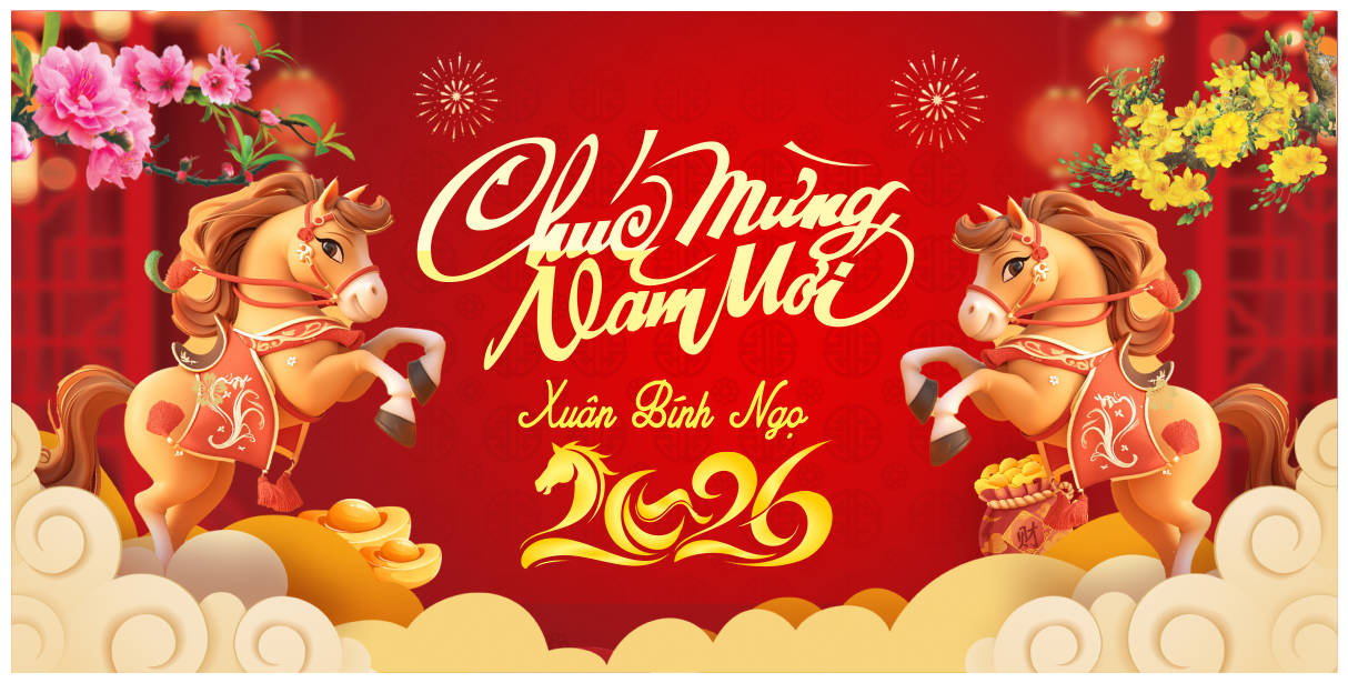 211254 background phông nền maket chúc mừng năm mới tết xuân Bính Ngọ 2026 file corel x7