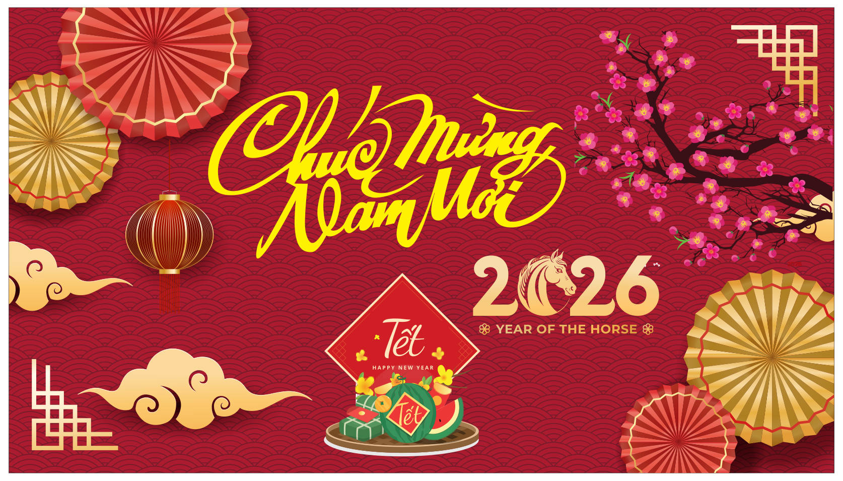 2112544 background phông nền maket chúc mừng năm mới tết xuân Bính Ngọ 2026 file corel x7