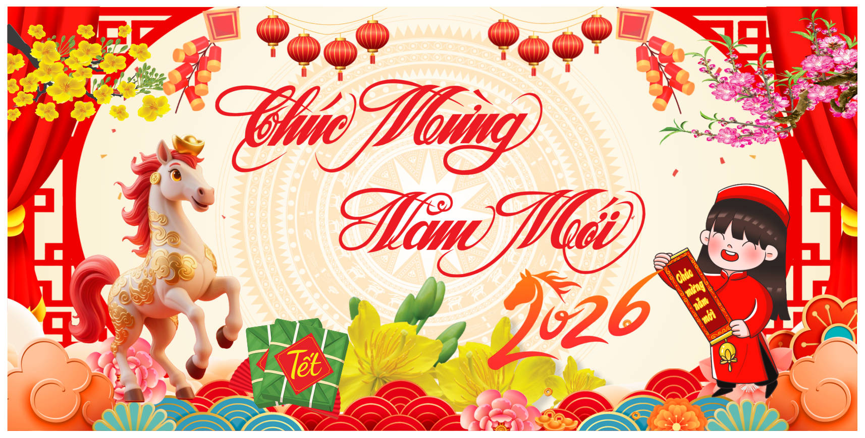 211256 background phông nền maket chúc mừng năm mới tết xuân Bính Ngọ 2026 file corel x7