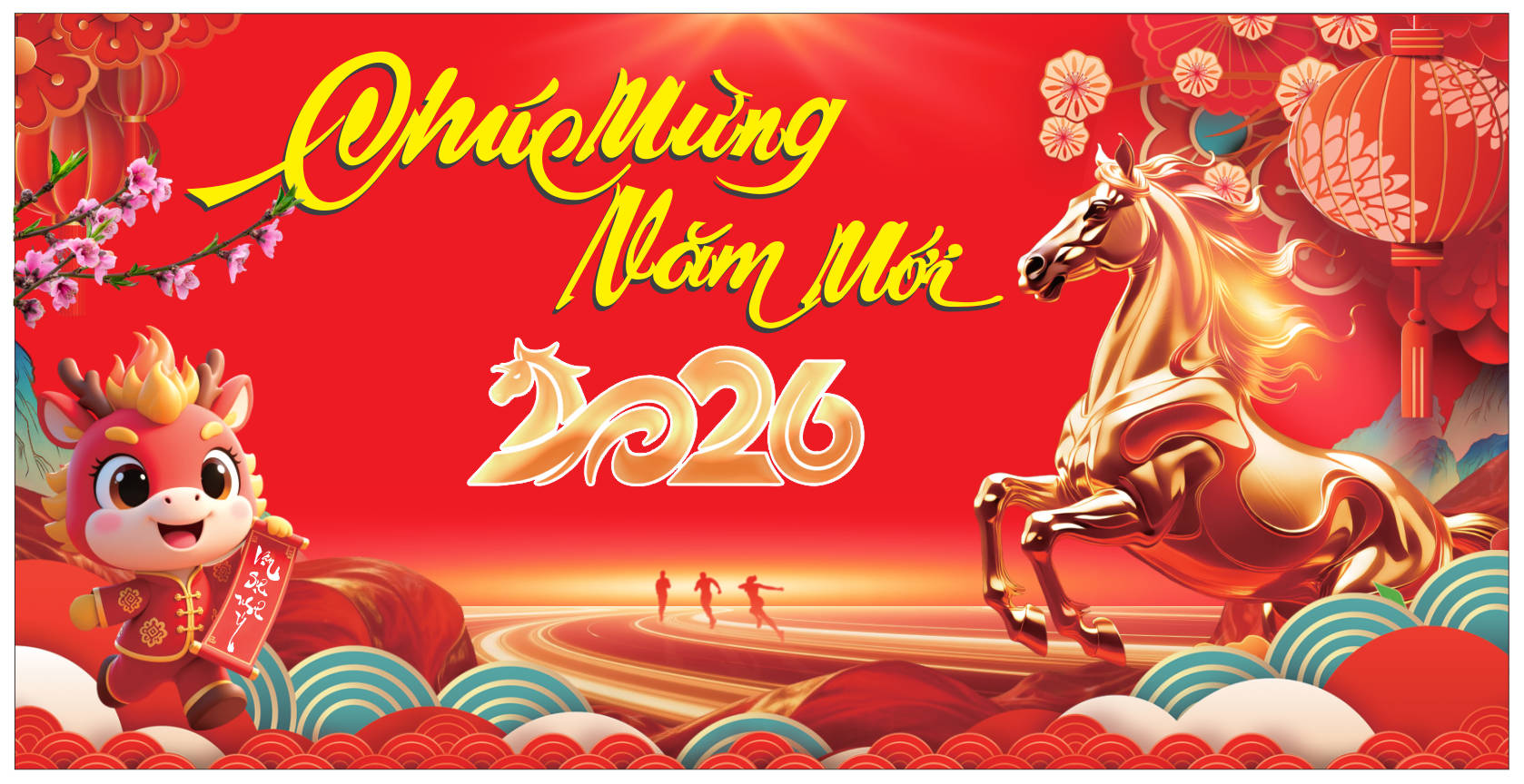 2112566 background phông nền maket chúc mừng năm mới tết xuân Bính Ngọ 2026 file corel x7