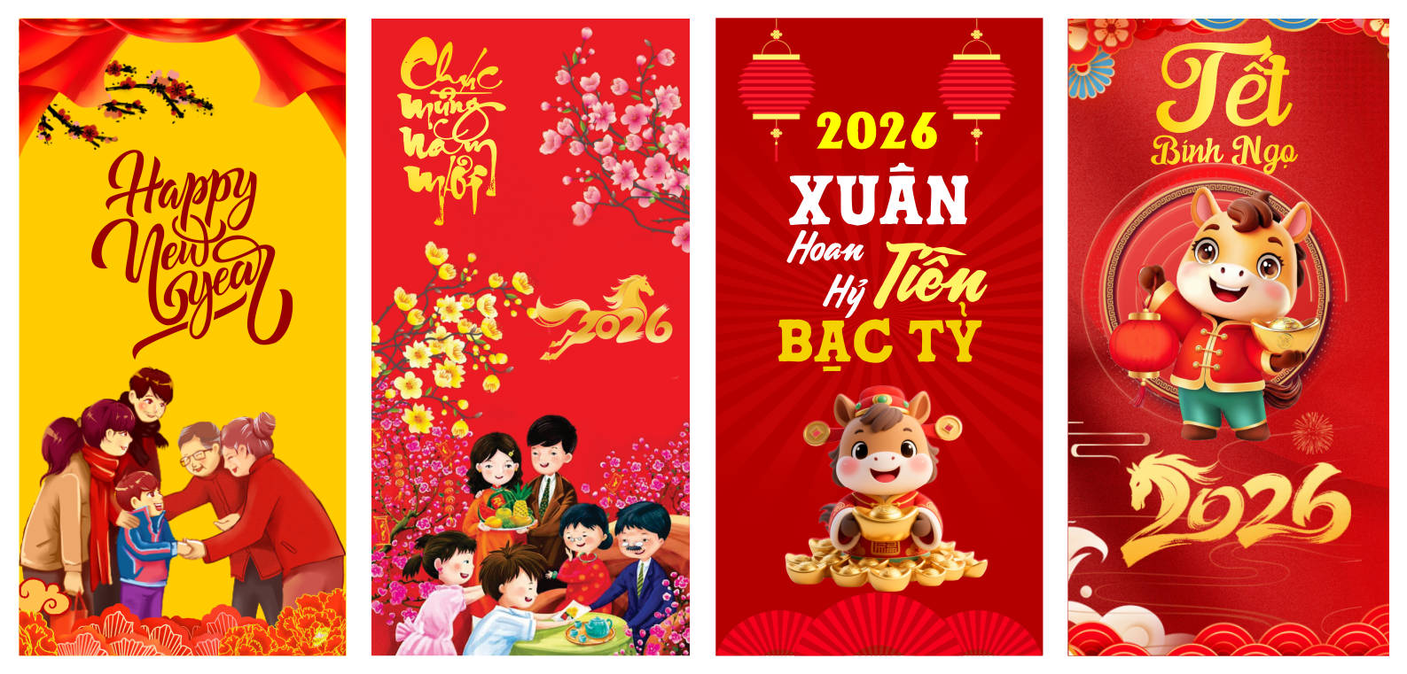 212251 file thiết kế trang trí tết năm mới xuân Bính Ngọ 2026 corel x7