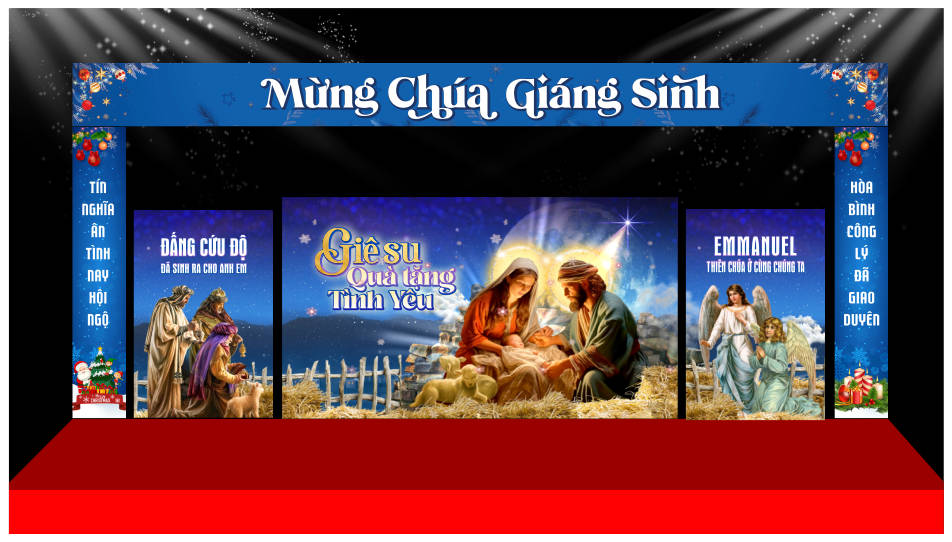 5112511 file thiết kế background phông nền maket sân khấu giáng sinh noel corel x7