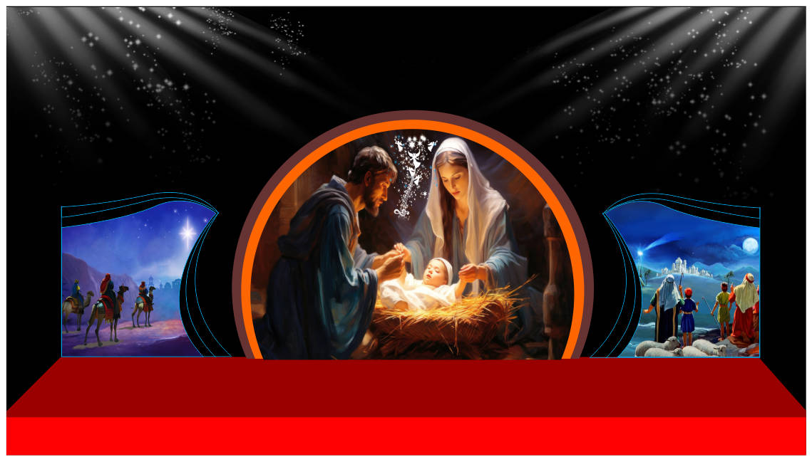 5112514 file thiết kế background phông nền maket sân khấu giáng sinh noel corel x7