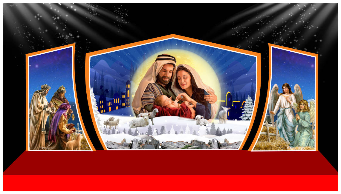 5112516 file thiết kế background phông nền maket sân khấu giáng sinh noel corel x7