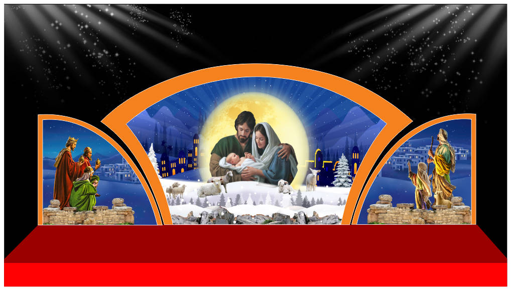 5112517 file thiết kế background phông nền maket sân khấu giáng sinh noel corel x7
