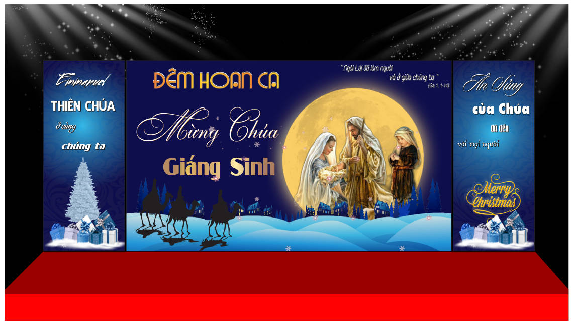511252 file thiết kế background phông nền maket sân khấu giáng sinh noel corel x7