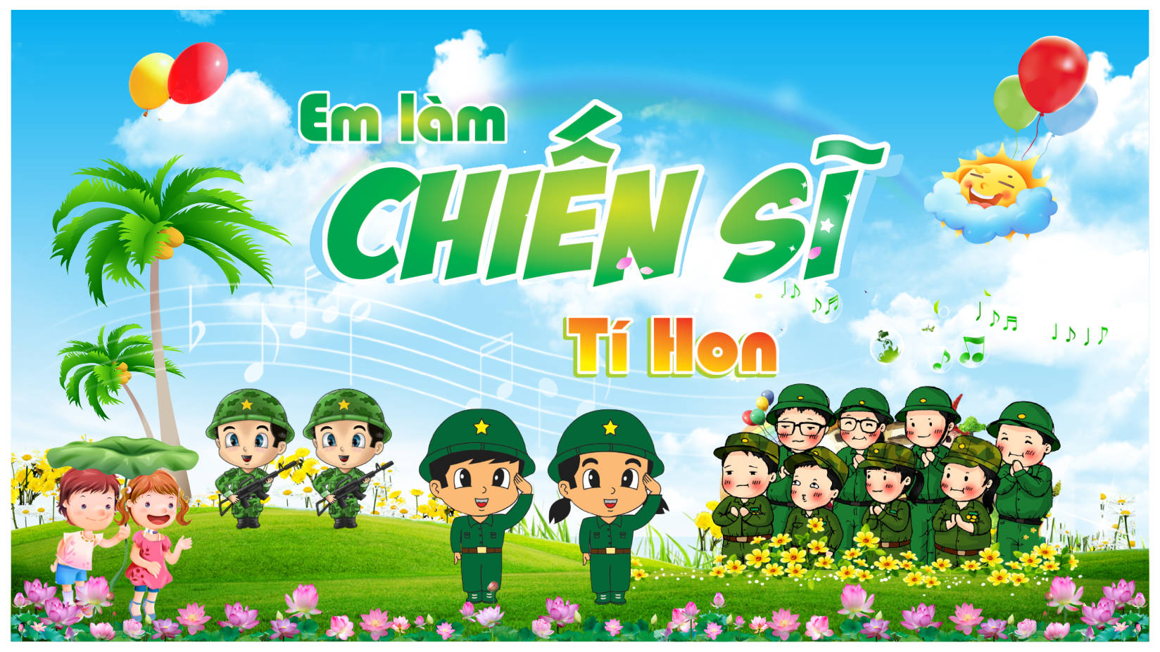 911255 background phông nền maket sân chơi em là chiến sỹ tí hon file corel x5
