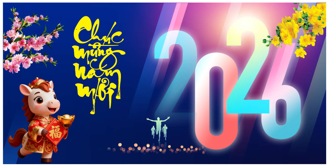 2112585 background phông nền maket chúc mừng năm mới tết xuân Bính Ngọ 2026 file corel x7