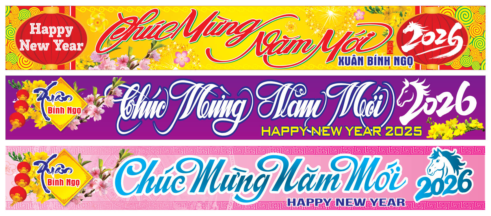 2122511 file thiết kế băng rôn chúc mừng năm mới tết xuân Bính Ngọ 2026 corel x7