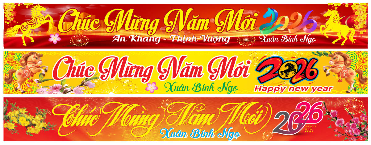 212252 file thiết kế băng rôn chúc mừng năm mới tết xuân Bính Ngọ 2026 corel x7
