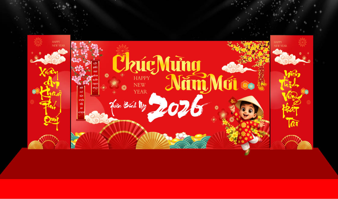 312523 file thiết kế mô hình decor chụp ảnh tết năm mới xuân Bính Ngọ 2026 corel x7