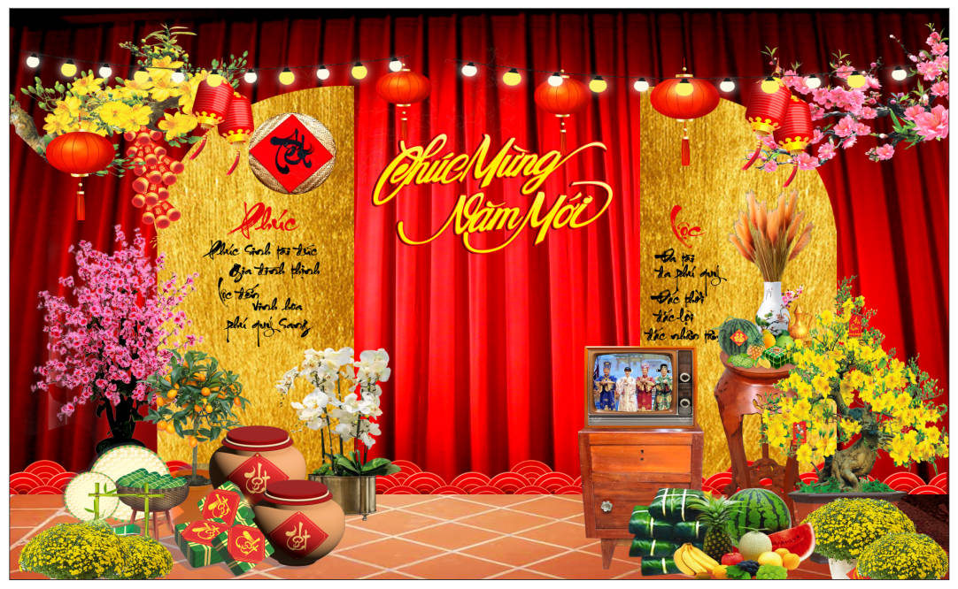 Background phông nền tiểu cảnh chụp ảnh tết check in năm mới file corel x7-36