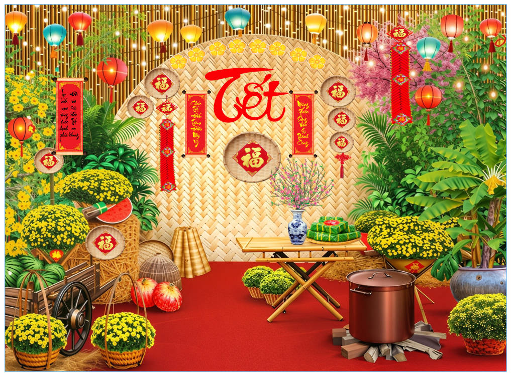 Background phông nền tiểu cảnh chụp ảnh tết check in năm mới file corel x7-41