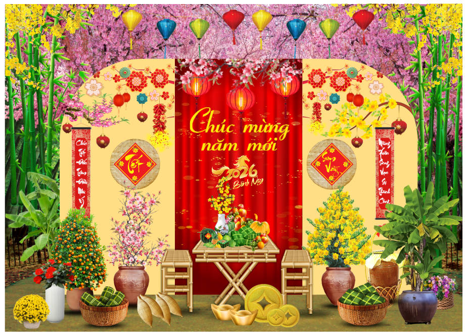 Background phông nền tiểu cảnh chụp ảnh tết check in năm mới file corel x7-47