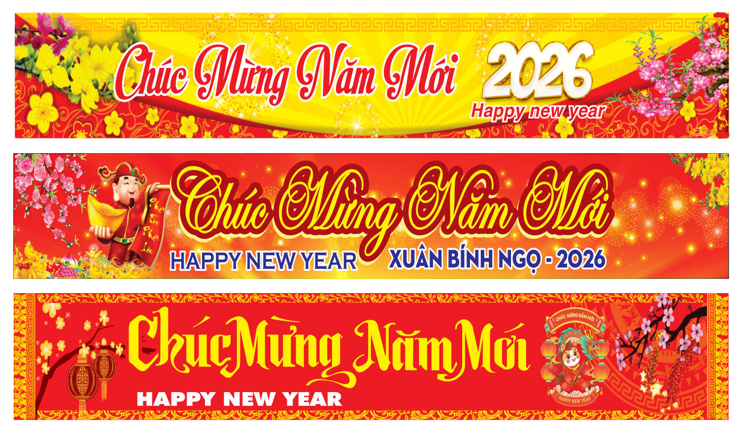 2122514 file thiết kế băng rôn chúc mừng năm mới tết xuân Bính Ngọ 2026 corel x7