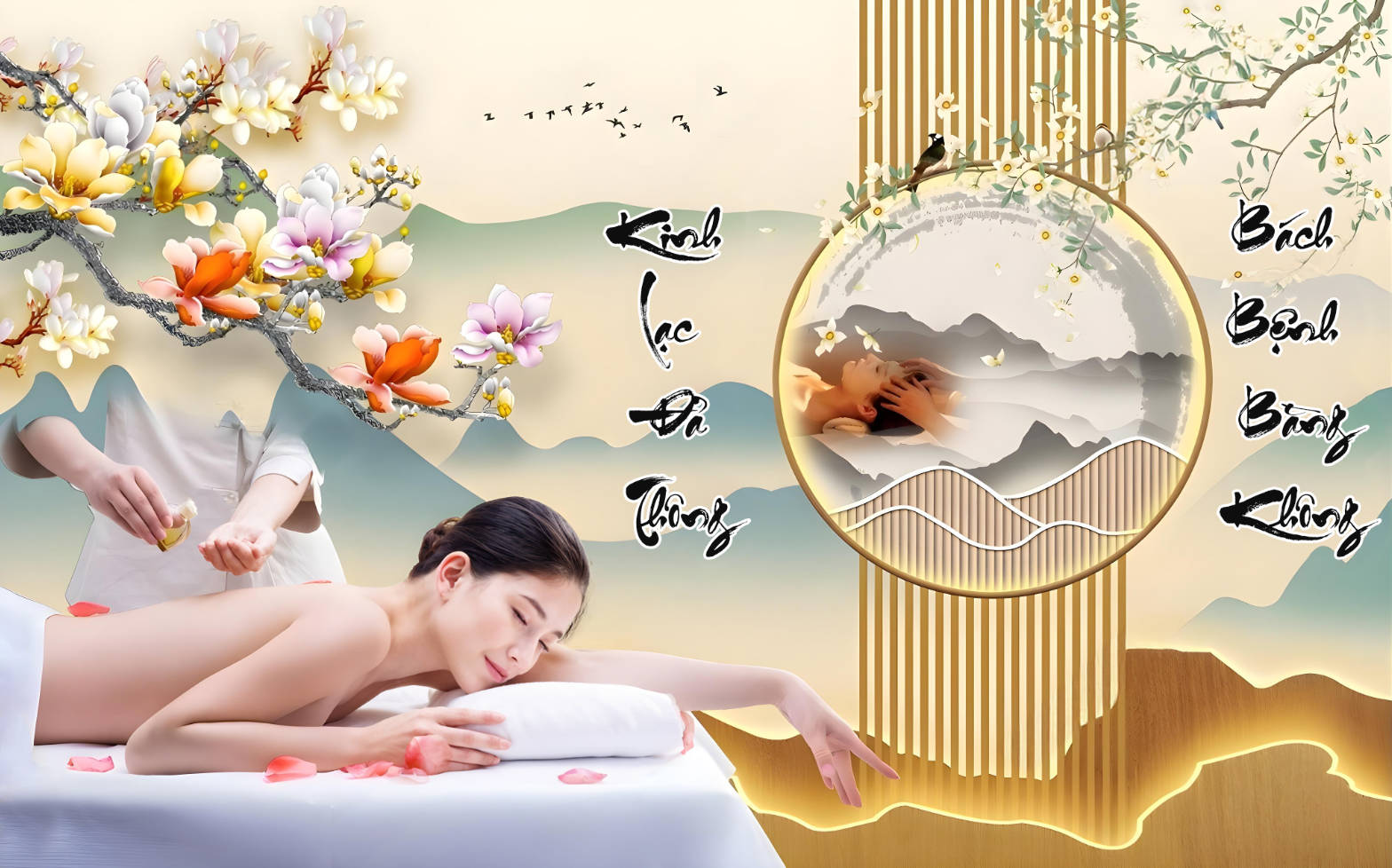 612251 tranh tường spa dưỡng sinh file PSD