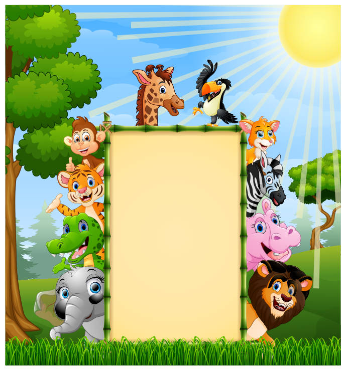 92264 vector tranh tường động vật rừng file corel x7