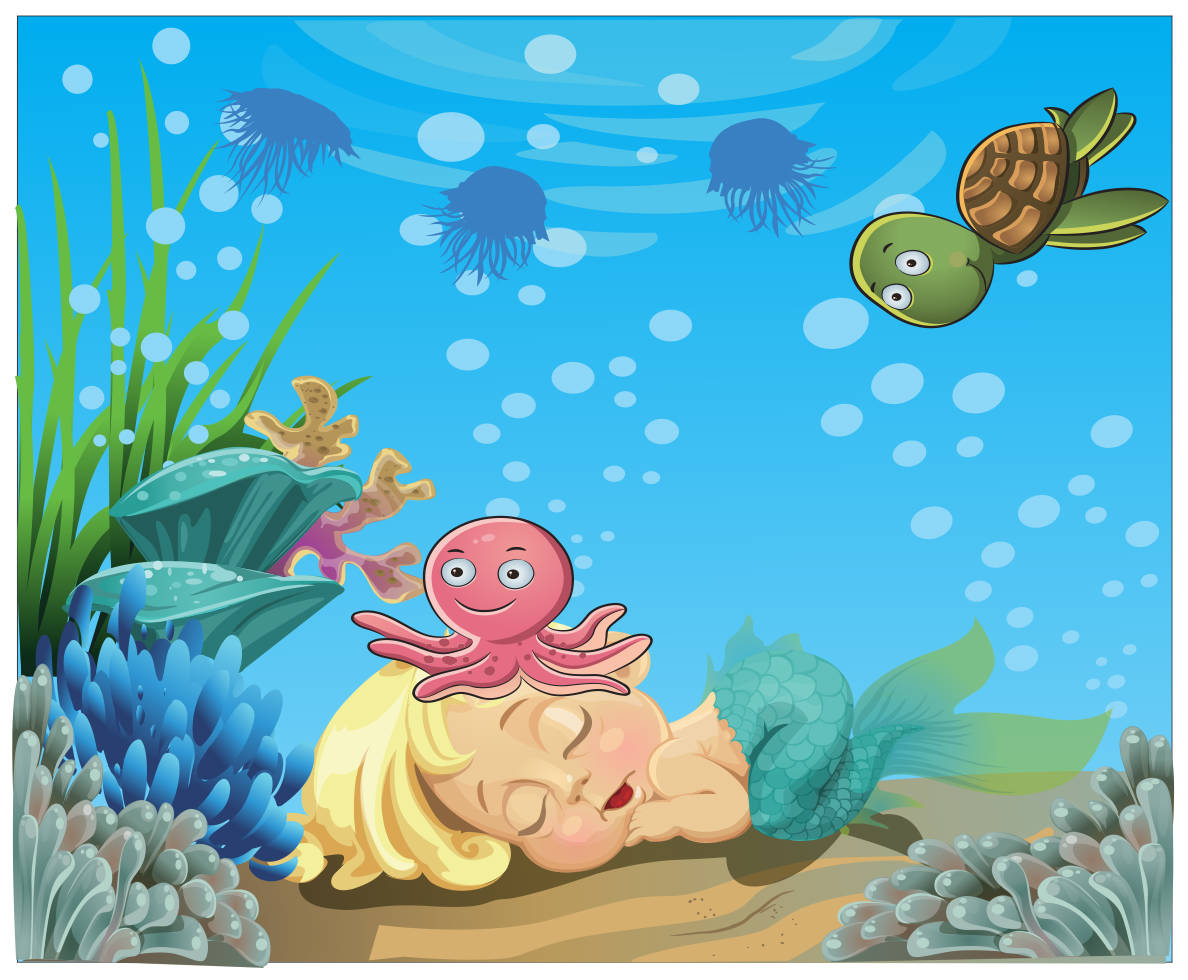 23265 tranh hoạt hình nàng tiên cá corel x7