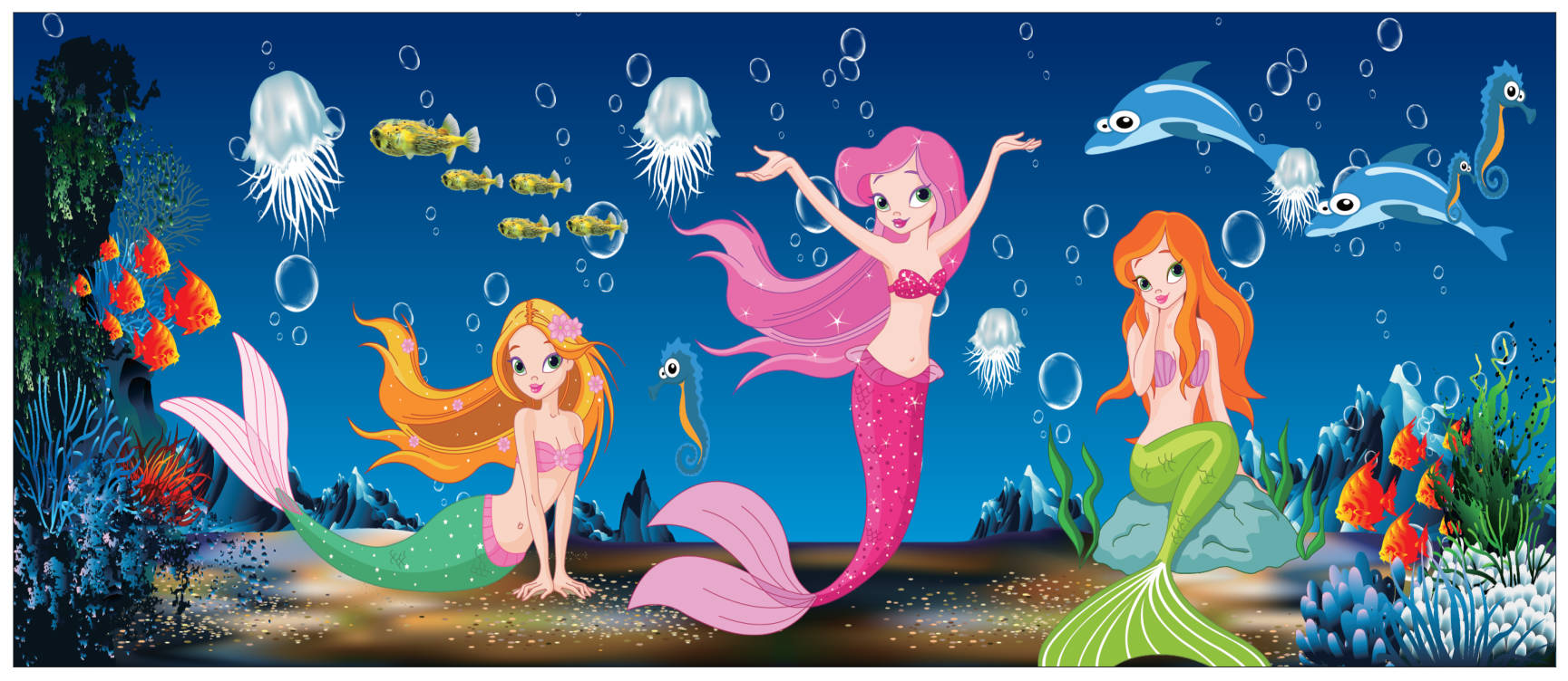 23266 tranh hoạt hình nàng tiên cá corel x7