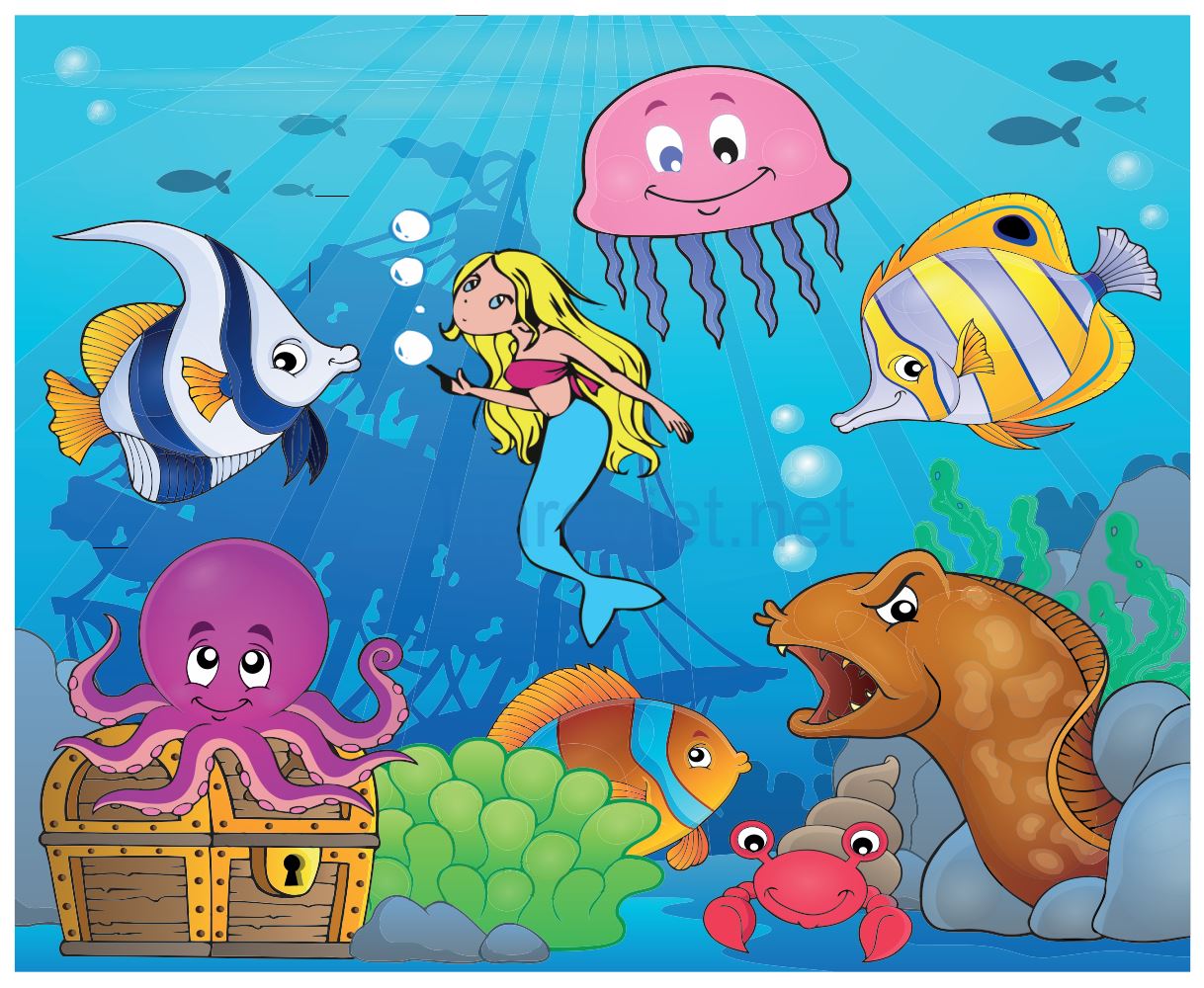 23269 tranh hoạt hình nàng tiên cá corel x7