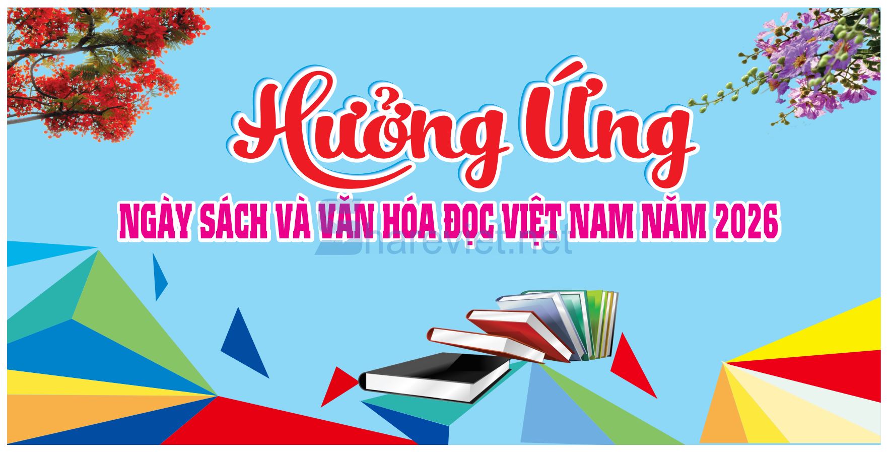 33264 background phông nền maket ngày hội đọc sách file corel x7